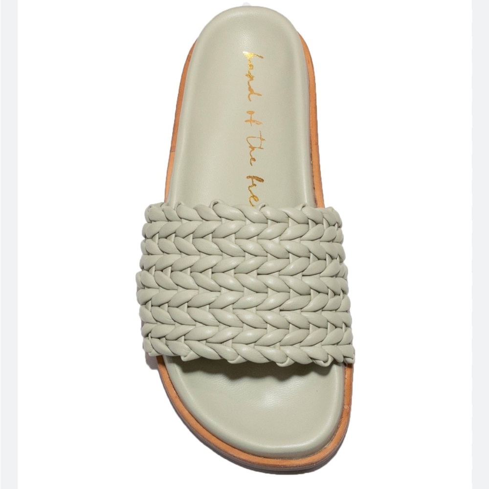 Band of the Free Ciara sage green slide sandal NEW 9
